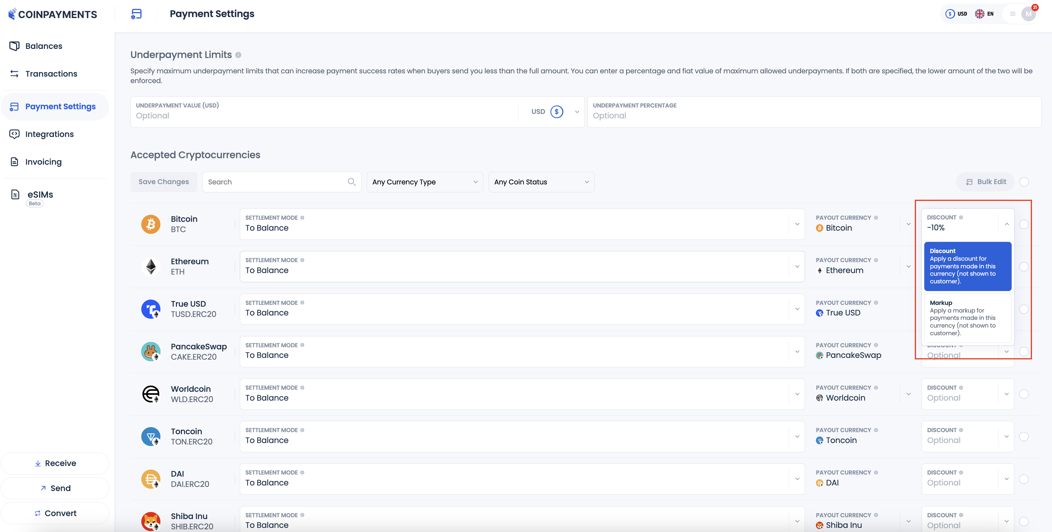 Discounts and Markups