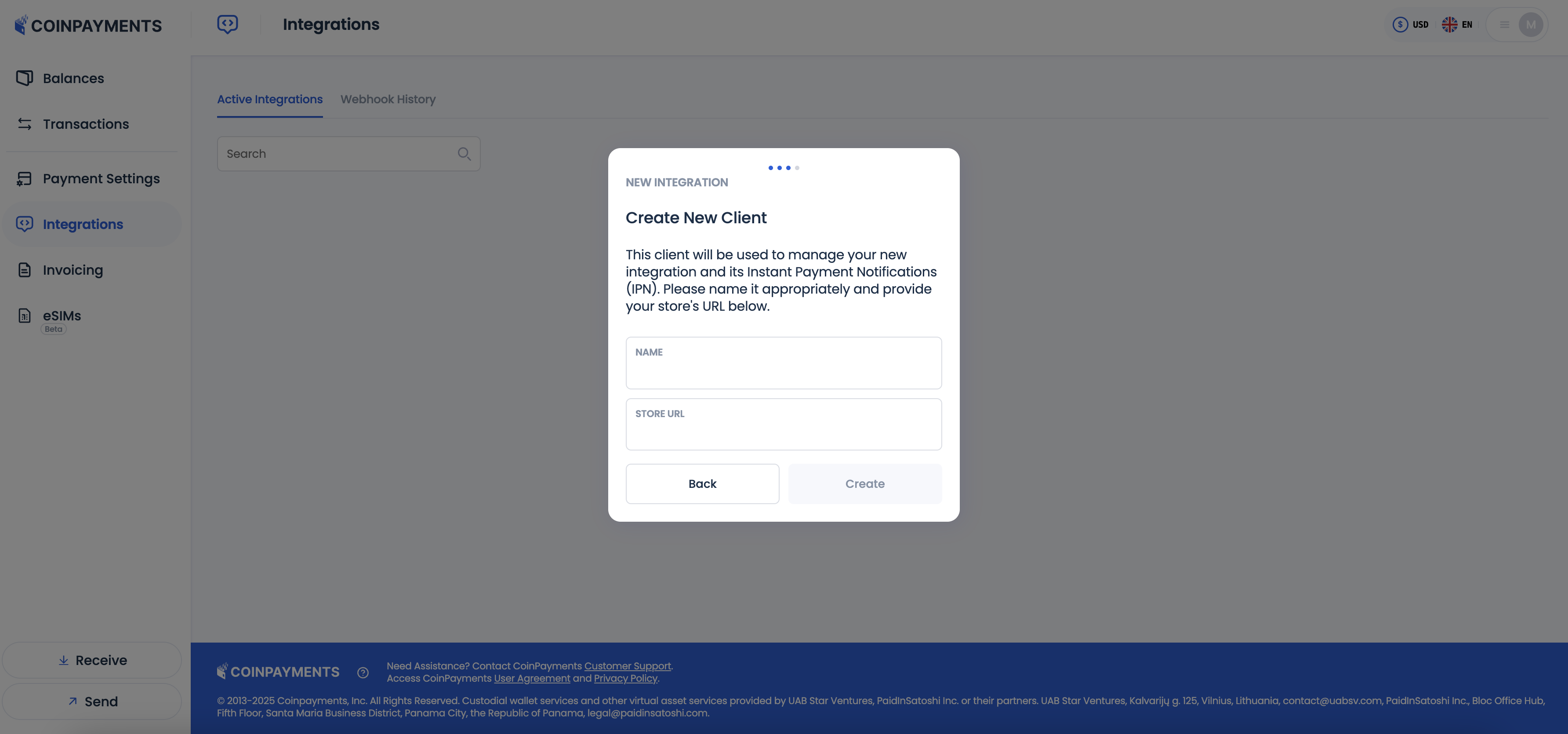 Plugin Integration Create